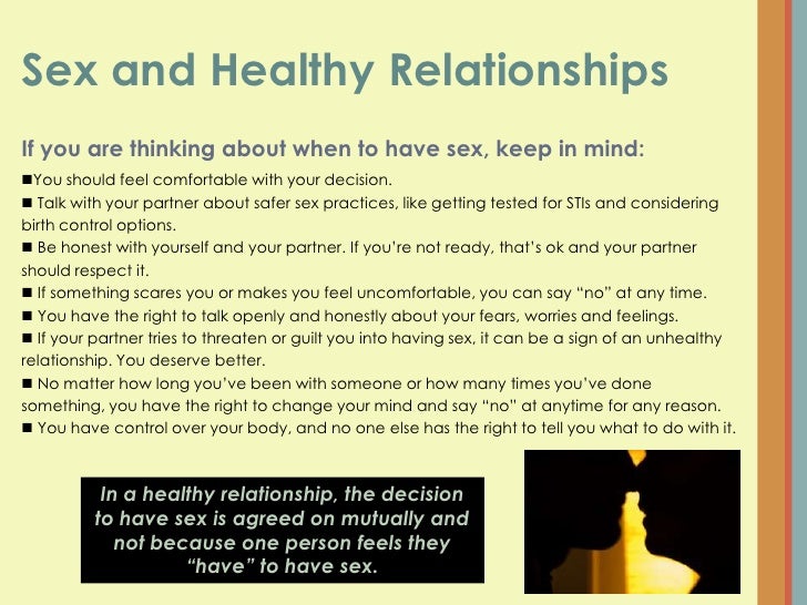 How much sex is healthy for a relationship
